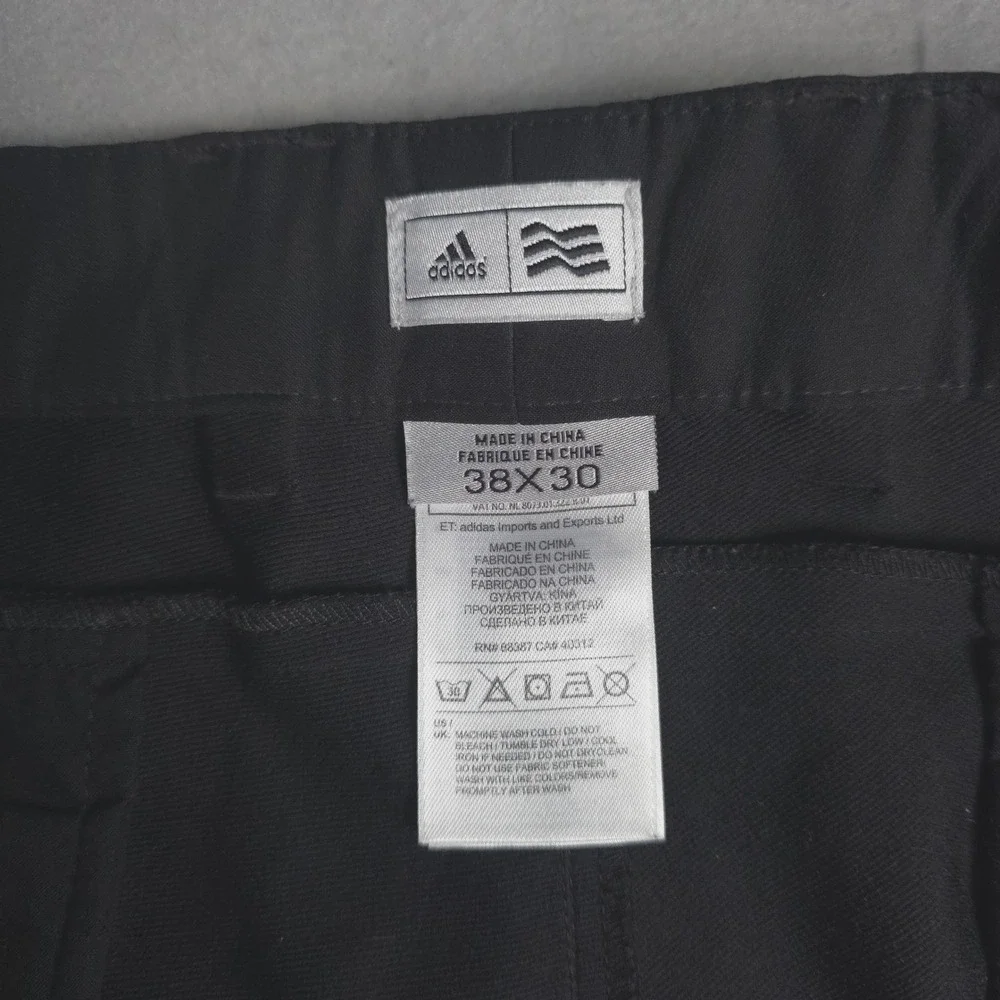 Adidas Men Gray Golf Pants Flat Front Straight Fit Size‎ 38x30